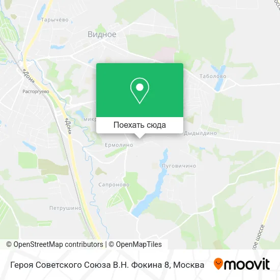 Карта Героя Советского Союза В.Н. Фокина 8