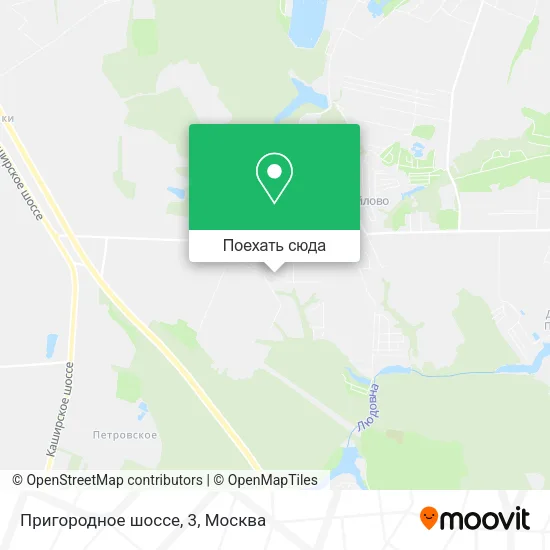 Карта Пригородное шоссе, 3