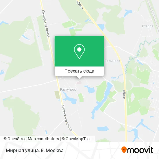 Карта Мирная улица, 8