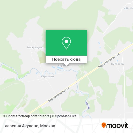 Карта деревня Акулово
