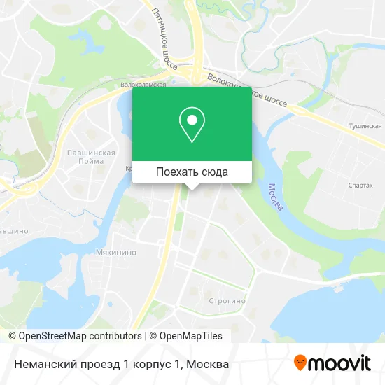 Карта Неманский проезд 1 корпус 1