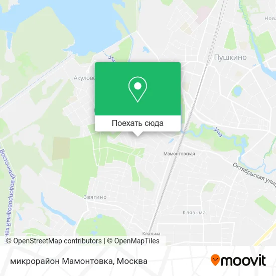Карта микрорайон Мамонтовка