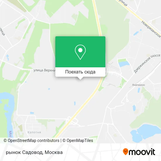 Карта рынок Садовод