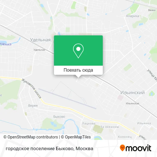 Карта городское поселение Быково