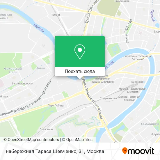 Карта набережная Тараса Шевченко, 31