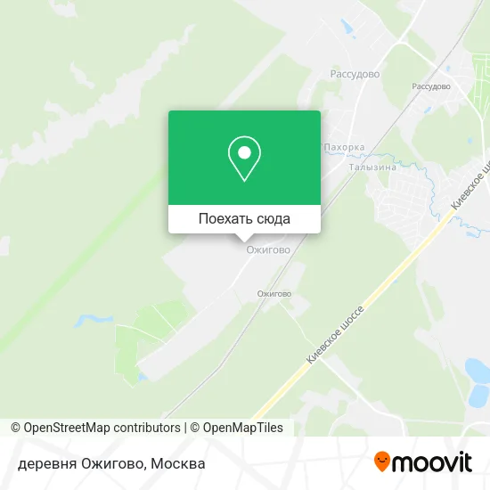 Карта деревня Ожигово