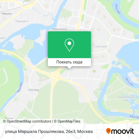 Карта улица Маршала Прошлякова, 26к3