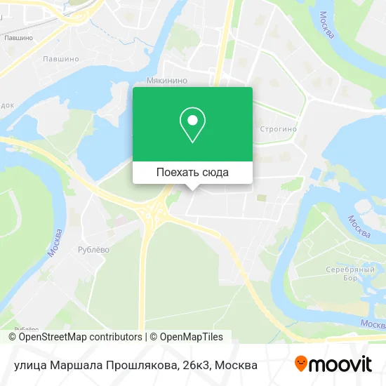 Карта улица Маршала Прошлякова, 26к3