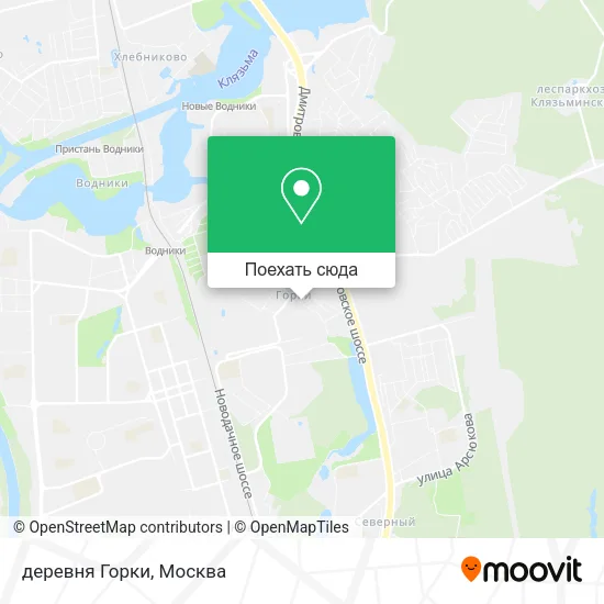 Карта деревня Горки