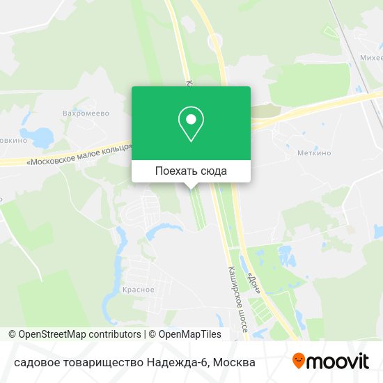 Карта садовое товарищество Надежда-6