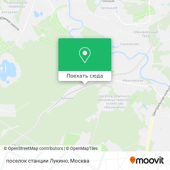 Карта поселок станции Лукино