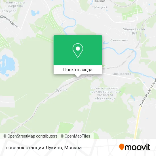Карта поселок станции Лукино