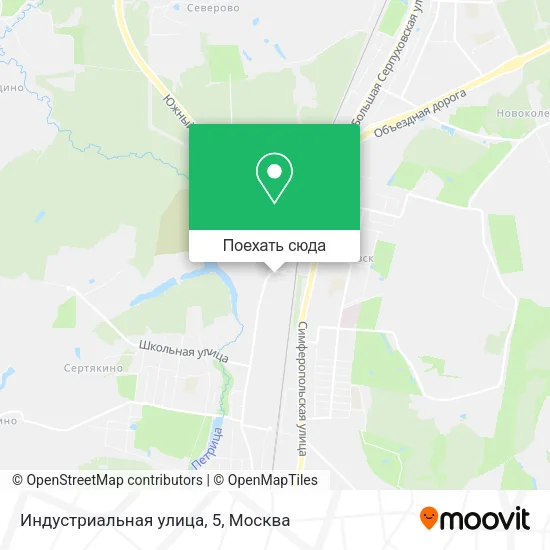 Карта Индустриальная улица, 5