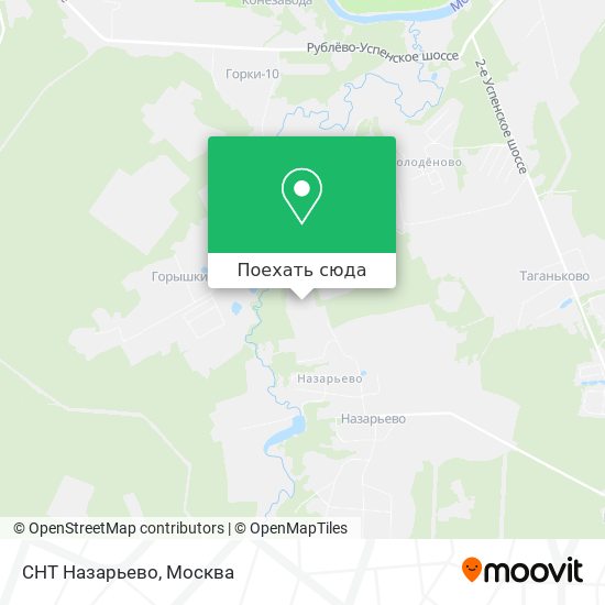 Карта СНТ Назарьево
