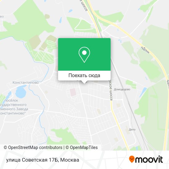 Карта улица Советская 17Б