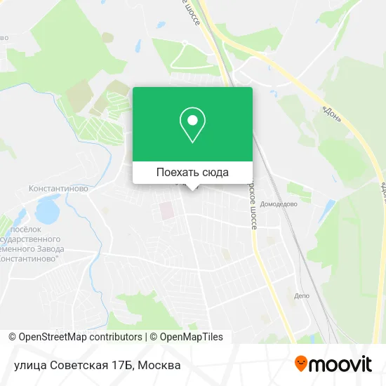 Карта улица Советская 17Б
