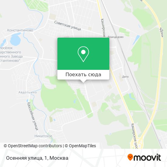 Карта Осенняя улица, 1