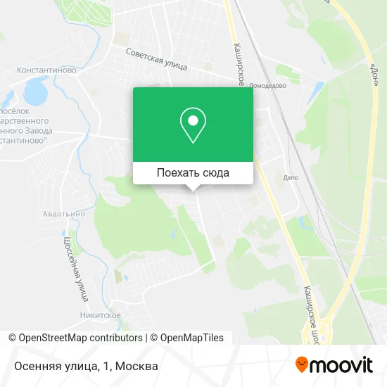 Карта Осенняя улица, 1