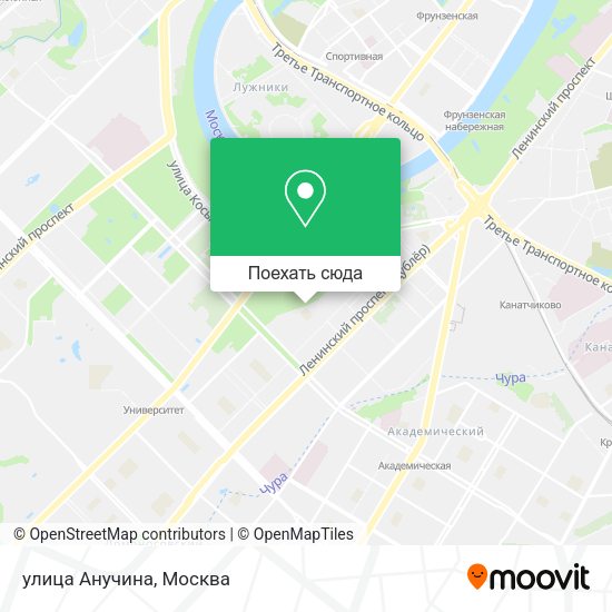 Карта улица Анучина