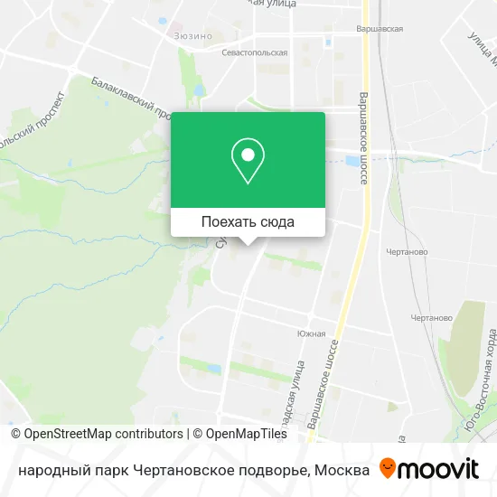 Карта народный парк Чертановское подворье