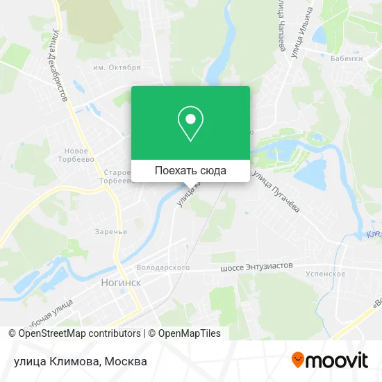 Карта улица Климова
