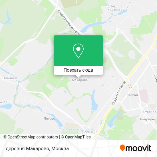 Карта деревня Макарово