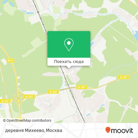 Карта деревня Михеево