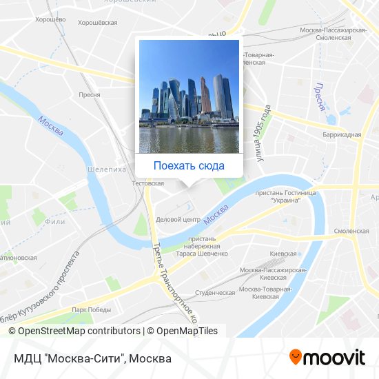 Карта МДЦ "Москва-Сити"