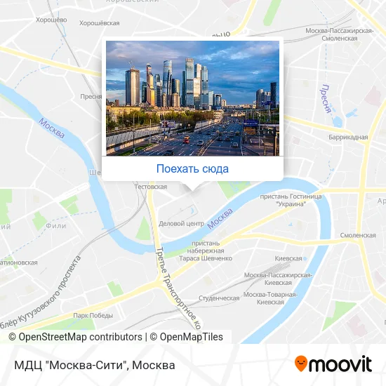 Карта МДЦ "Москва-Сити"
