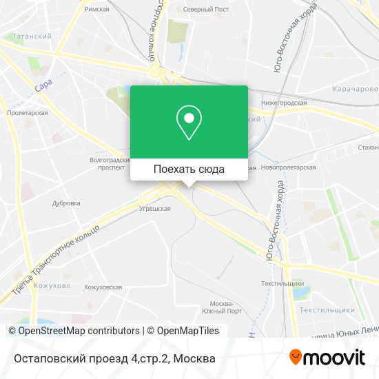 Карта Остаповский проезд 4,стр.2