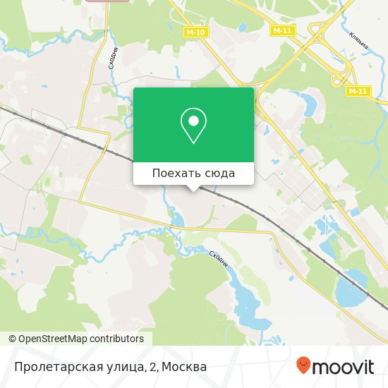 Карта Пролетарская улица, 2