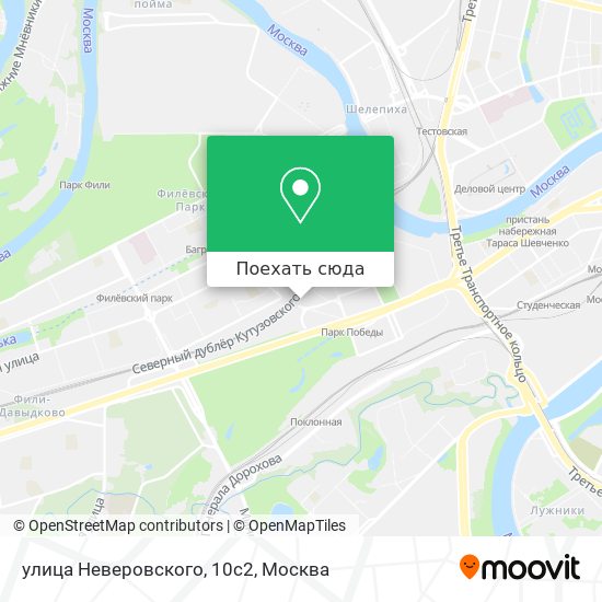 Карта улица Неверовского, 10с2