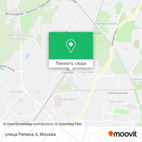 Карта улица Репина, 6