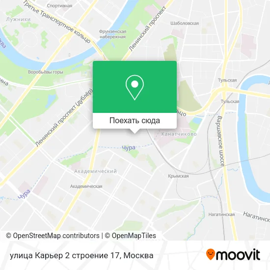 Карта улица Карьер 2 строение 17