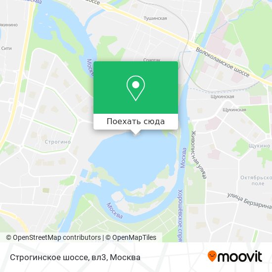 Карта Строгинское шоссе, вл3