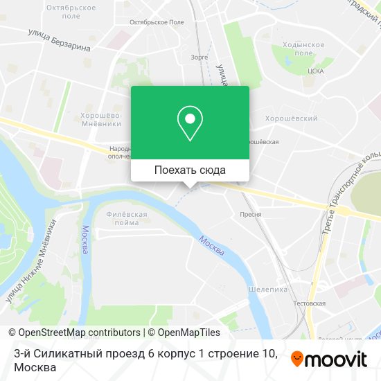 Карта 3-й Силикатный проезд 6 корпус 1 строение 10