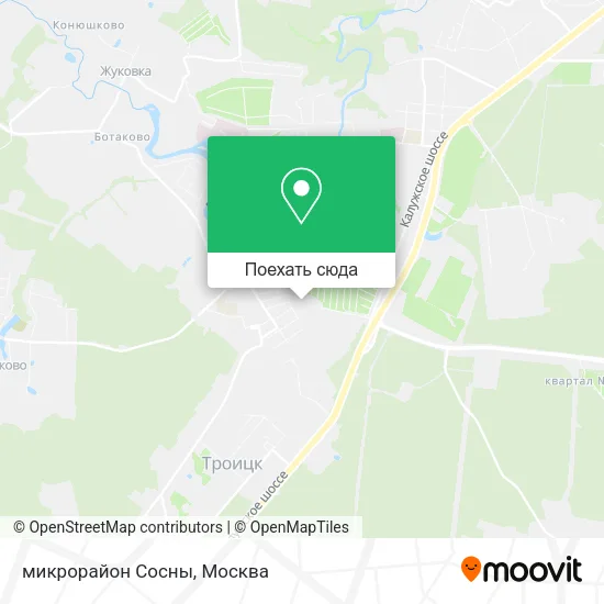 Карта микрорайон Сосны
