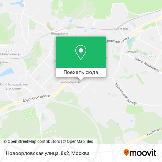 Карта Новоорловская улица, 8к2