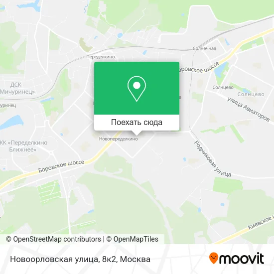 Карта Новоорловская улица, 8к2