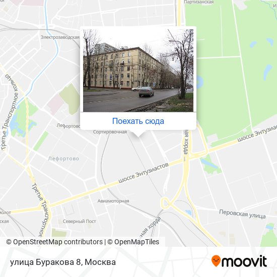 Карта улица Буракова 8