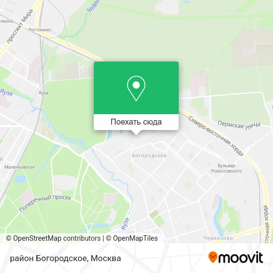Карта район Богородское