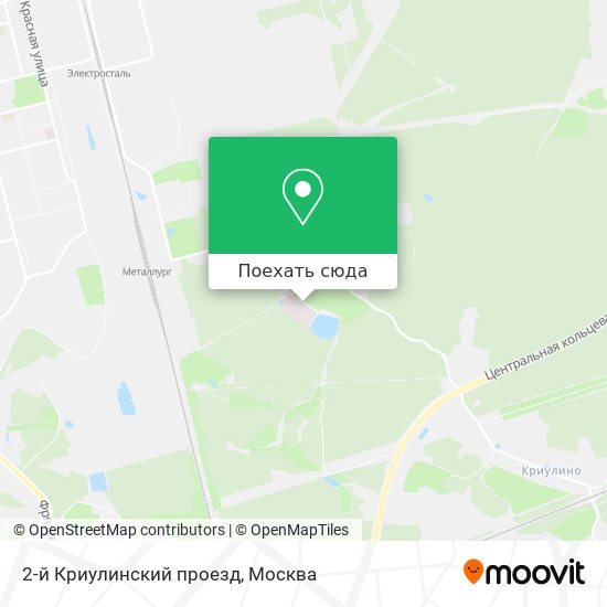Карта 2-й Криулинский проезд