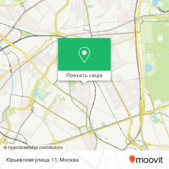 Карта Юрьевская улица, 11