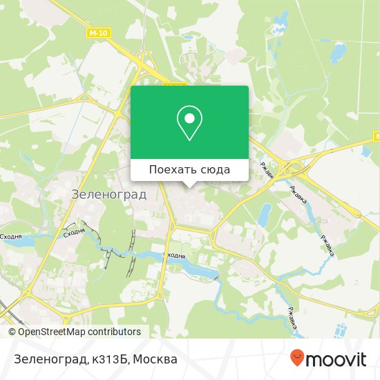 Карта Зеленоград, к313Б