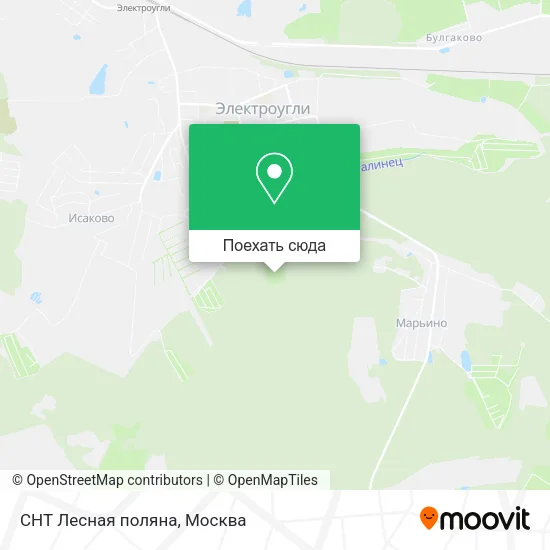 Карта СНТ Лесная поляна
