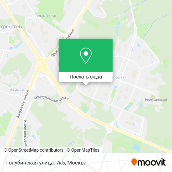 Карта Голубинская улица, 7к5