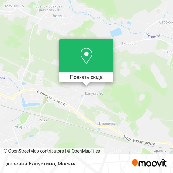 Карта деревня Капустино