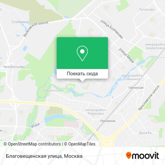 Карта Благовещенская улица