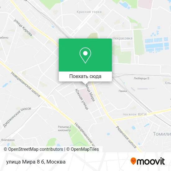Карта улица Мира 8 б