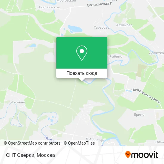 Карта СНТ Озерки